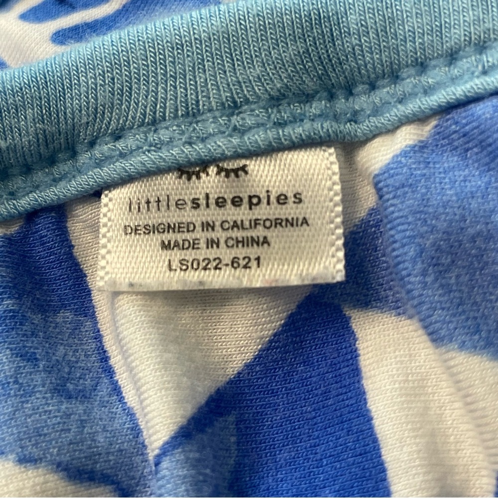 Little Sleepies Blue Rainbow Large Cloud Reversible Blanket Approx 50”X 50” - Picture 13 of 16